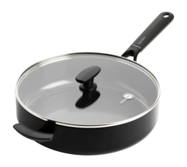 Hapjespan Greenpan Smart Collection Met Keramische Antikleeflaag Met Deksel 28 cm