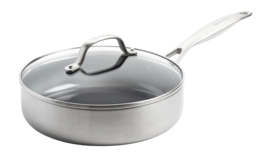 Hapjespan Greenpan Geneva Met Keramische Antikleeflaag Met Deksel 24 cm