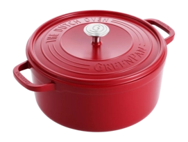 Hapjespan Greenpan Featherweights Met Keramische Antikleeflaag Met Deksel Red 22 cm