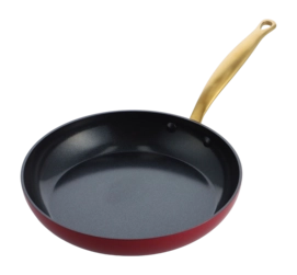Poêle de Cuisson GreenPan Barcelona Avec Revêtement Antiadhésif en Céramique Red/Gold 28 cm