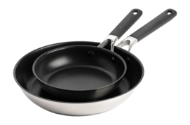 Pannenset KitchenAid Classic Stainless Steel 20 cm & 28 cm (2-delig)