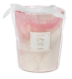 Geurkaars Riverdale Sense Roze Transparant 16 cm