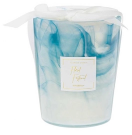 Geurkaars Riverdale Sense Blauw Transparant 16 cm