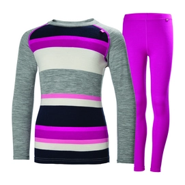 Skiunterwäsche-Set Helly Hansen Merino Mid Set Dragon Fruit Kinder