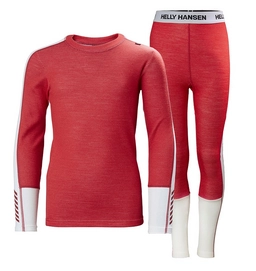 Ensemble de Sous-Vêtements Helly Hansen Junior Lifa Merino Midweight Set Raspberry