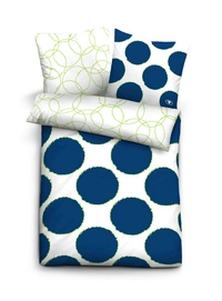 Bettwäsche Tom Tailor  Dots Indigo Linon