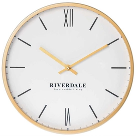 Wandklok Riverdale Milena Goud 40 cm