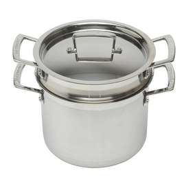 Cooking Pot Le Creuset Magnetik Stainless Steel w/ Steam Insert 20 cm