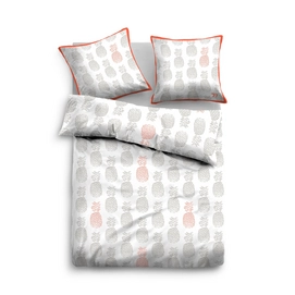 Bettwäsche Tom Tailor Denim Linon Ananas Coral
