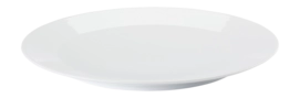 Piatto piano con falda in porcellana Thomas Tric Weiss Ø 27 cm, Bianco