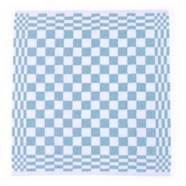 Keukendoeken Vespo Blokdoek Lichtblauw (set van 4)