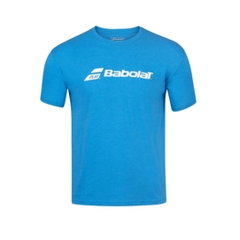 Tennisshirt Babolat Exercise Babolat Tee Blue Aster Heather Herren