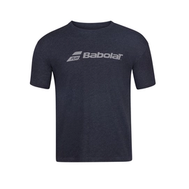 Tennisshirt Babolat Men Exercise Babolat Tee Black Heather-XL