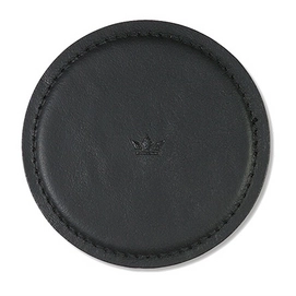Onderzetter Dutchdeluxes Coaster Split Leather Black (set van 4)