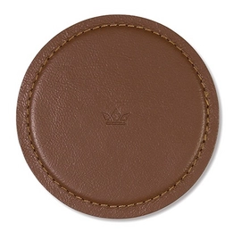 Onderzetter Dutchdeluxes Coaster Split Leather Classic Brown (set van 4)