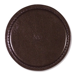 Onderzetter Dutchdeluxes Coaster Split Leather Metallic Bronze (set van 4)