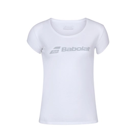Tennisshirt Babolat Exercise Babolat Tee White White Damen