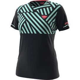Hardloopshirt Dynafit Women Trail Graphic Marine Blue Razzle Dazzle