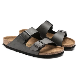 Slipper Birkenstock Men Arizona BF Pull Up Anthracite Veg Narrow