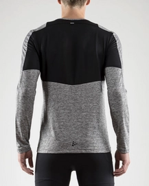 Longsleeve Craft Men Breakaway LS Tee  Dark Grey Melange Black