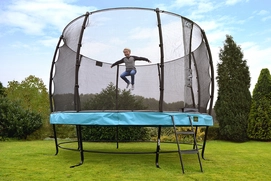 Trampoline EXIT Toys Elegant Premium 427 Green Safetynet Deluxe