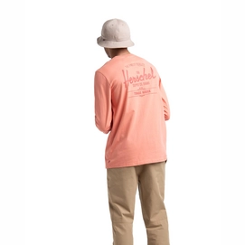 Trui Herschel Supply Co. Men's Long Sleeve Tee Classic Logo Carnelian Apricot