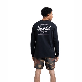 Trui Herschel Supply Co. Men's Long Sleeve Tee Classic Logo Black White