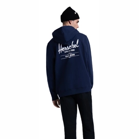 Trui Herschel Supply Co. Men's Pullover Hoodie Classic Logo Peacoat White