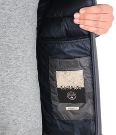 Winterjas Napapijri Aerons Hood Dark Grey Solid