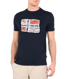 T-Shirt Napapijri Men Senou Blu Marine