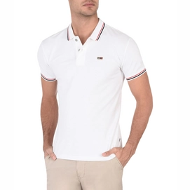 Polo Napapijri Men Taly SS Stripe Bright White