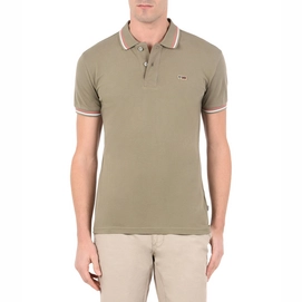 Polo Napapijri Men Taly SS Stripe Khaki