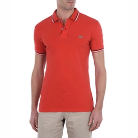 Polo Napapijri Men Taly SS Stripe Bright Red