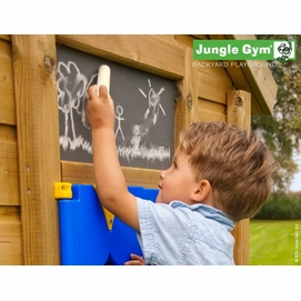 Speelset Jungle Gym Jungle Playhouse + Platform XL + Bridge Geel