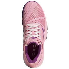 Tennisschoen Adidas Women Courtjam Multicourt White Shock Red Active Pink