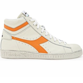 Baskets Women Game L High Fluo Waxed White Orange 1575 C-Taille 36