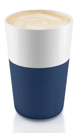 Latte Macchiato Becher Eva Solo Café latte Tumbler Navy Blue (2-teilig)