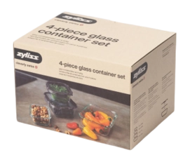 Storage System Zyliss Glass Container Set Clear (4-piece)