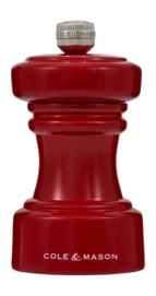 Macina sale Cole & Mason Hoxton Precision + 10 cm, Legno di faggio, Rosso laccato
