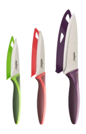 Messerset Zyliss Red/Green/Purple (3-teilig)