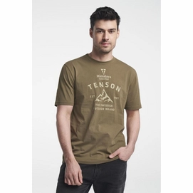 T-Shirt Tenson Himalaya Tee Olive Herren