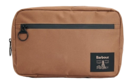 Kulturbeutel Barbour Field Canvas Washbag Herren Tan Black