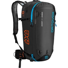 Skirucksack Ortovox Cross Rider 18 Avabag Black Raven (Inklusive Airbag)