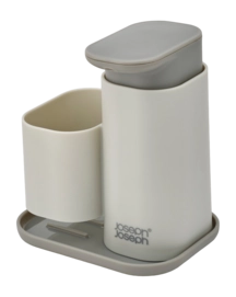 Zeepdispenser Joseph Joseph Duo Soap Pump with Sponge Holder Beige