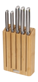 Knife Set Joseph Joseph Elevate Steel Knives Bamboo Brown (5-piece)
