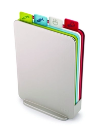 Chopping Board Joseph Joseph Index Anti-Slip Compact Silver (4 pcs)