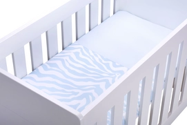 Ledikantlaken Kidsdepot Zebra Blue Katoen