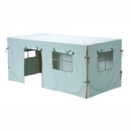Tafeltent Kidsdepot Zebra Seagreen 200 x 100 cm