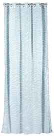Gordijn Kidsdepot Zebra Seagreen