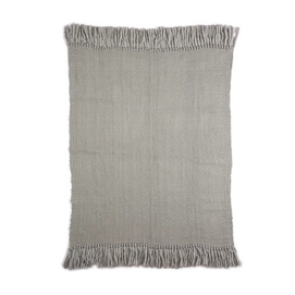 Throw Kidsdepot Bo Grey Wool-120 x 150 cm